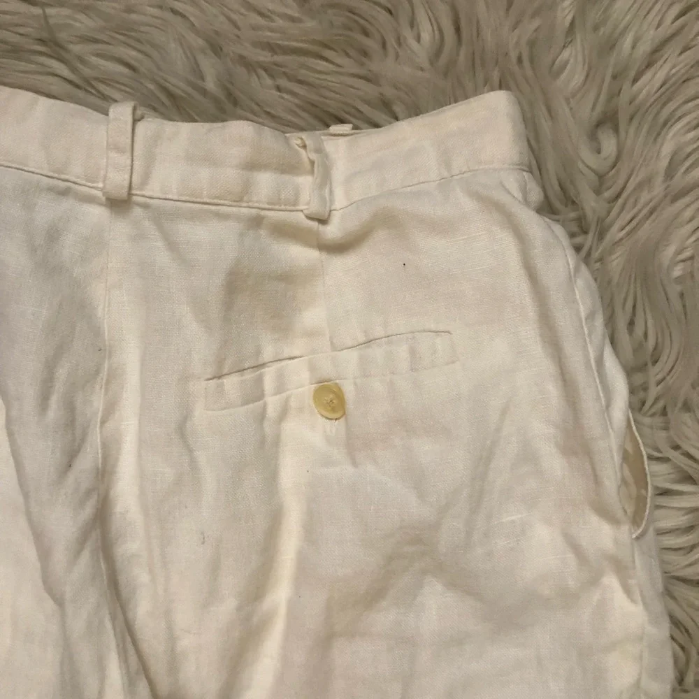 Lauren Ralph Lauren 100% Linen Coastal Grandma Straight Leg Womens Pants size 8